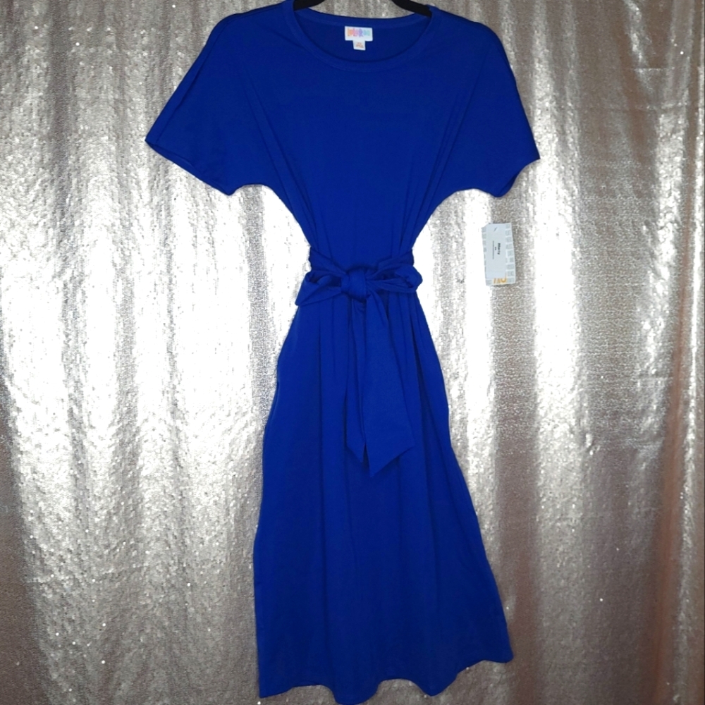 LuLaRoe BNWT XS Marly dress - royal blue 💙